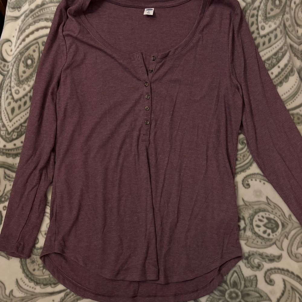 Women's Purple Long Sleeve Top